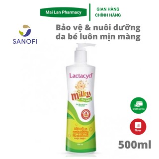 Sữa tắm cho bé Lactacyd Milky 500ml sữa tắm gội hàng ngày cho bé Mai Lan Pharmacy