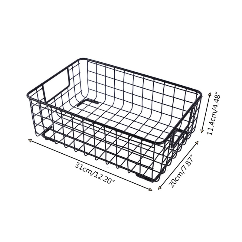 Aoto Giỏ Đựng Trái Cây Bằng Kim Loại Có Tay Cầm Tiện Dụng