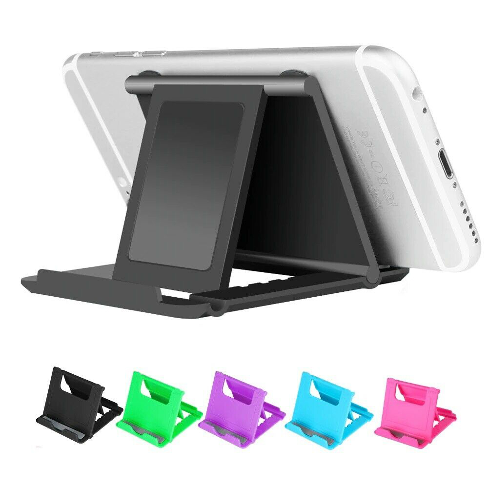 lontime Universal Adjustable Folding Mobile Phone Holder Stand Desk Tablet Portable Storage Rack
