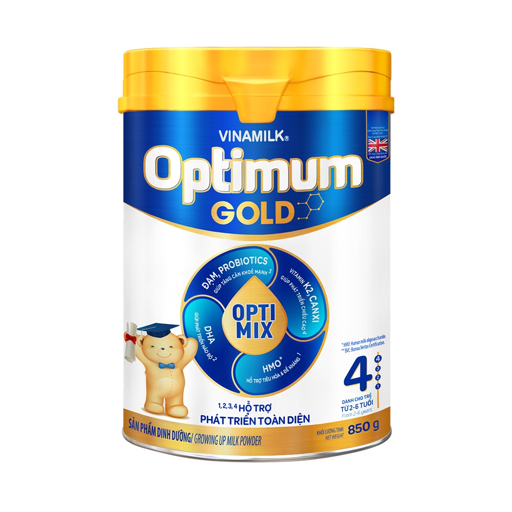 Sữa bột Vinamilk Optimum Gold 4 850g