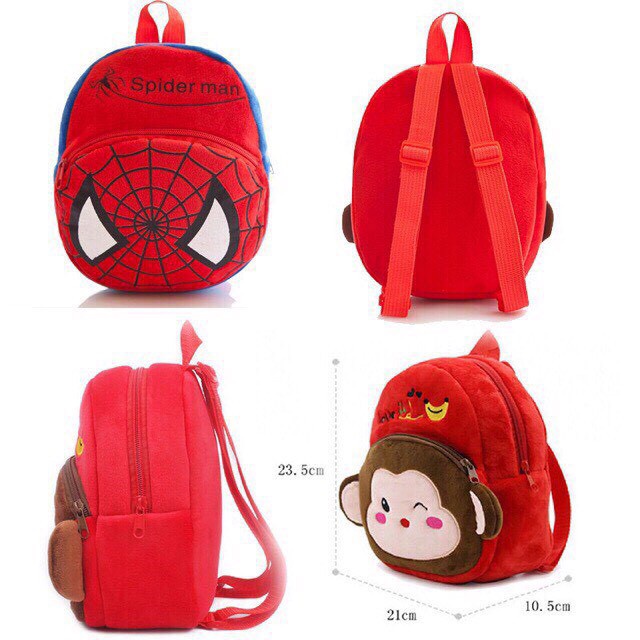 Balo cho bé, Balo Thú Bông Cho Bé Mầm Non Size 23cm- BALO-505