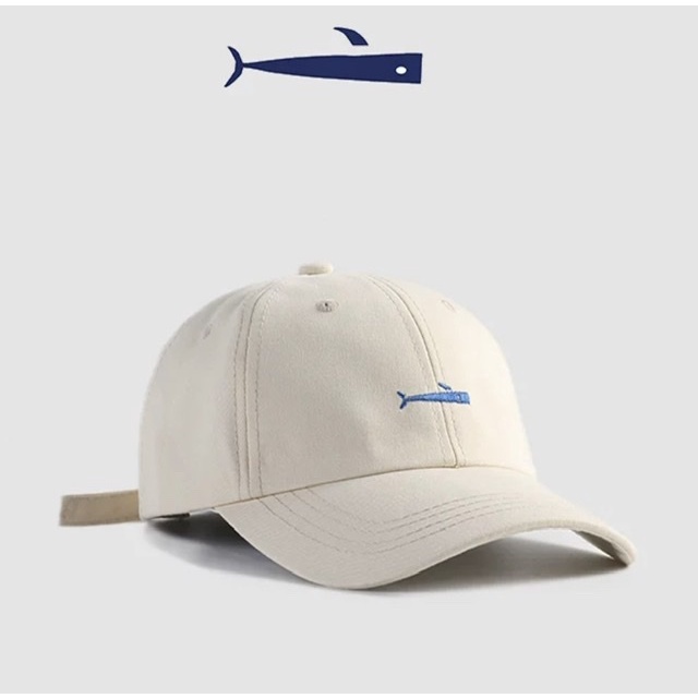 Mũ lưỡi trai - nón kết hàn quốc from mềm thêu cá cá tính thể thao unisex thời trang