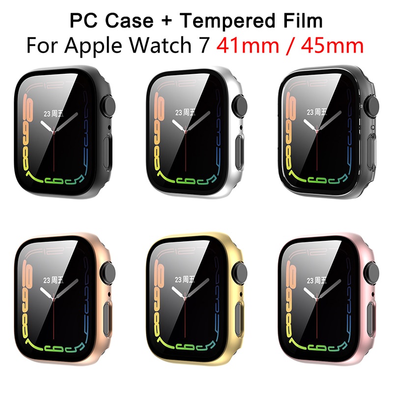 Ốp bảo vệ mặt đồng hồ thông minh thích hợp cho Apple Watch 45mm 41mm 40mm 44mm Iwatch Series 7 6 SE 4 5 3 2 38MM 42MM