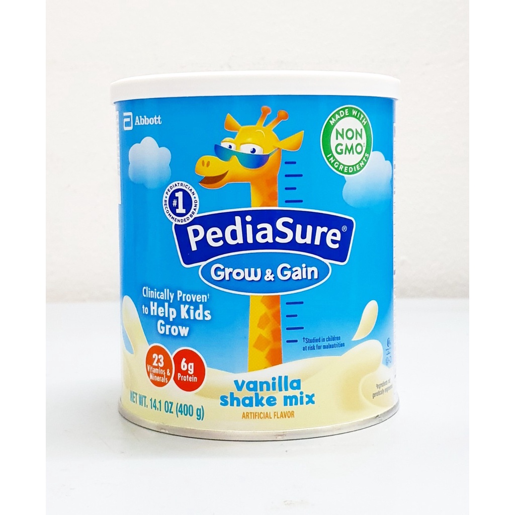 Sữa bột Pediasure Grow &amp; Gain hương Vanilla hộp 400g của Mỹ