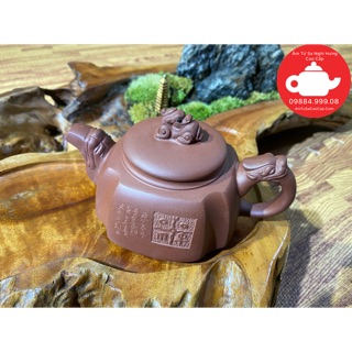Ấm Tử Sa Hoàn Long - Nghê Tứ Phương 300ml - Ấm Tử Sa Thạch Biều, Tây Thi, Đại Hồng Bào