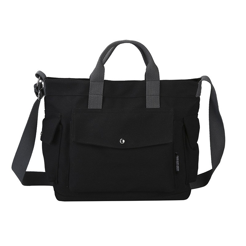 Túi đeo vai/ đeo chéo Dv004 bằng vải canvas size lớn cho nam và nữ