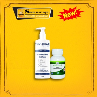 Combo Hỗ trợ mọc tóc, giảm gãy rụng tóc Dầu Gội DHT + Viên Uống DHT Organic