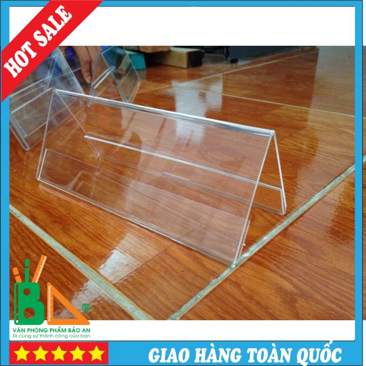 SALE KHÔ MÁU Kệ Mica Chức Danh, Danh Thiếp, Nhãn Ghi Chú Menu Mica Chữ A , Bảng Giá Sản Phẩm, Tên Sản Phẩm 6x14 Mỏng