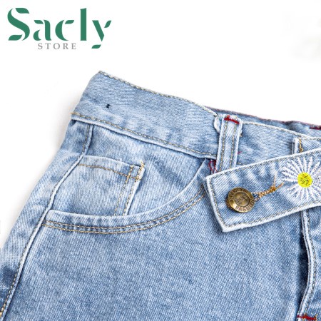 Quần baggy bé gái khóa dây chéo dành cho bé từ 25 ký -38 ký