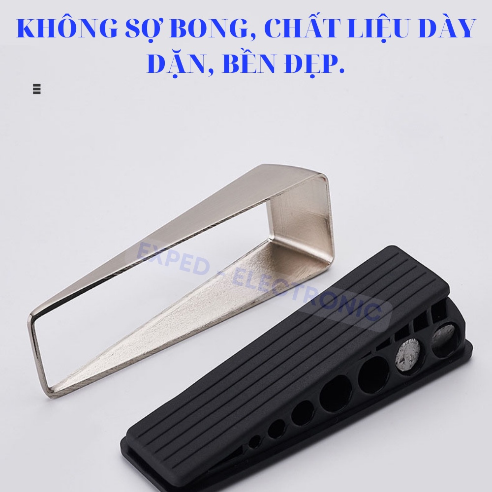 Nút chặn cửa cao su chắc chắn và không trơn trượt bề mặt inox 304 chắc chắn.