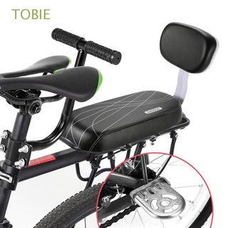 Phụ kiện ghế ngồi trẻ em gắn sau xe đạp bằng da PU chống sốc thoải mái màu đen