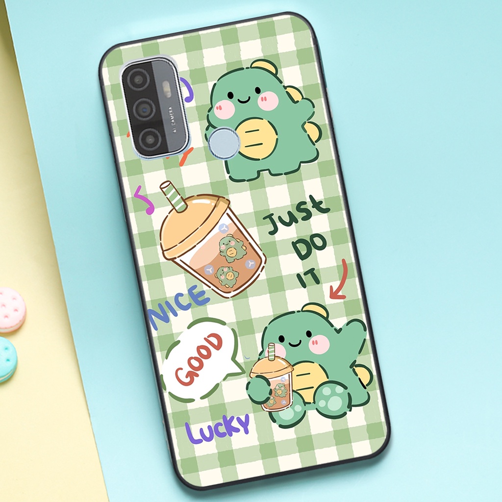 Ốp lưng Oppo A52 - A92 - A53 in hình khủng long cute