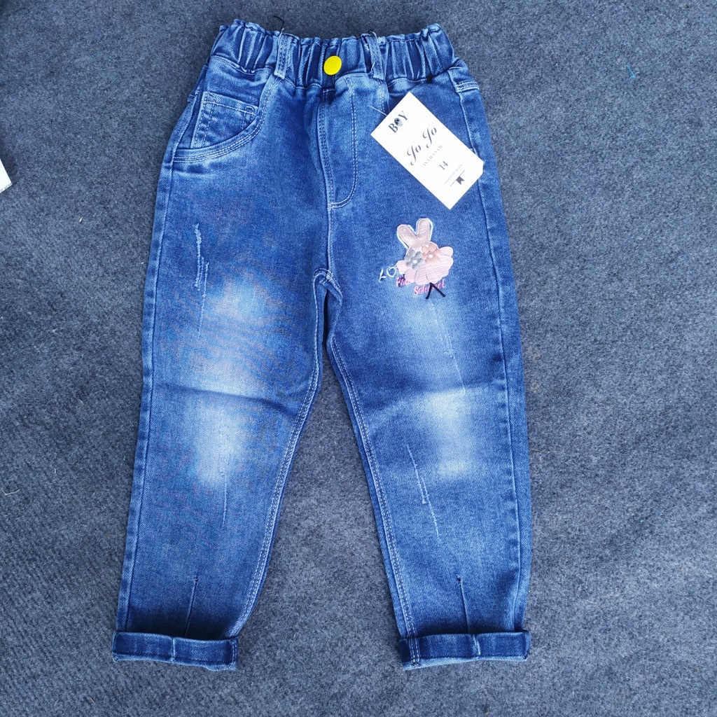 Quần jeans dài siêu xinh bé gái 10-25kg