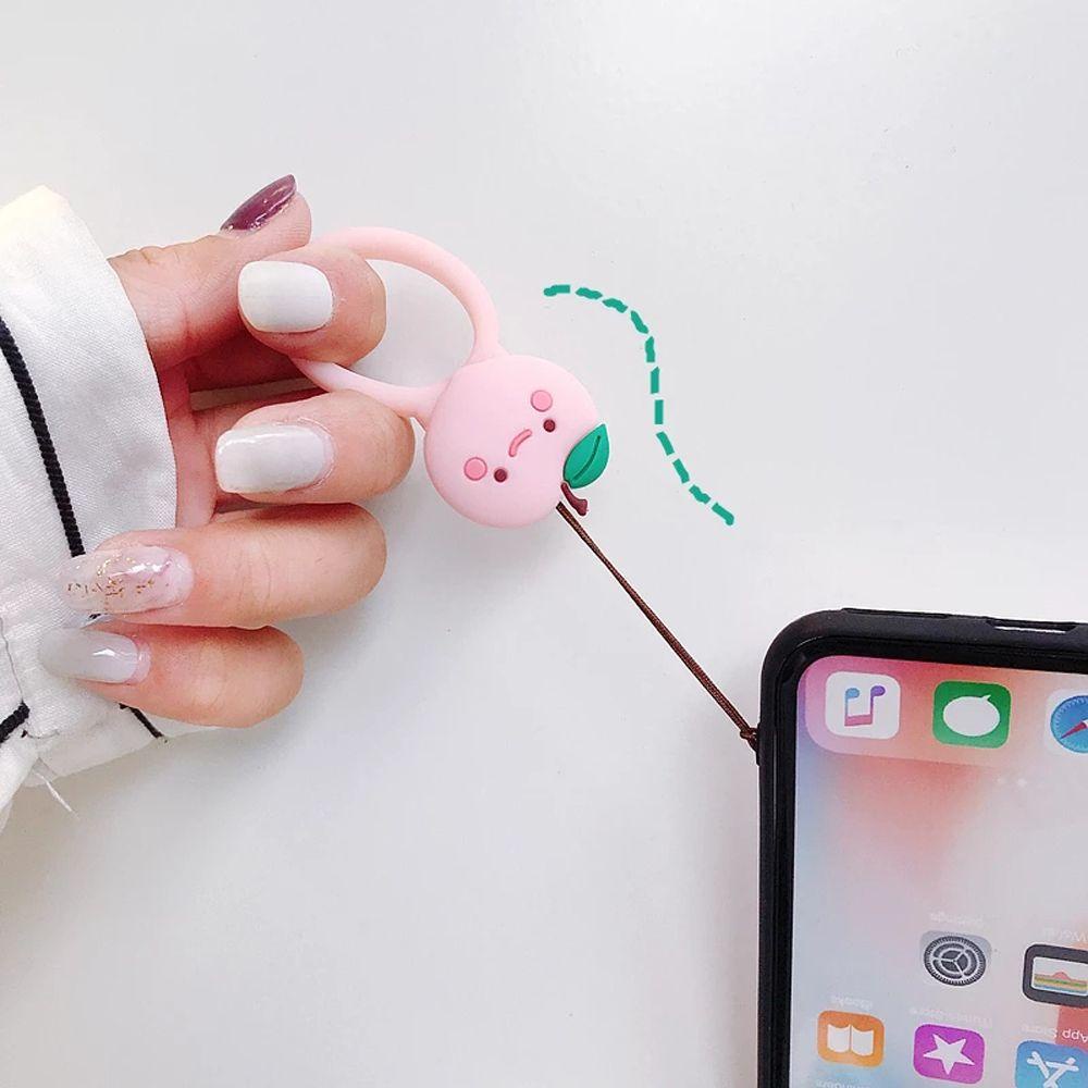 Dây Đeo Điện Thoại / Chìa Khóa Bằng Silicon Hình Trái Cây Dễ Thương