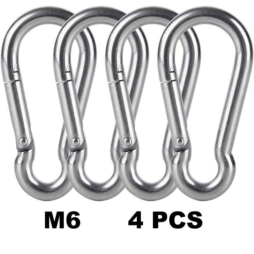 Set 4 Kẹp Móc Bằng Thép Không Gỉ 304 Chất Lượng Cao