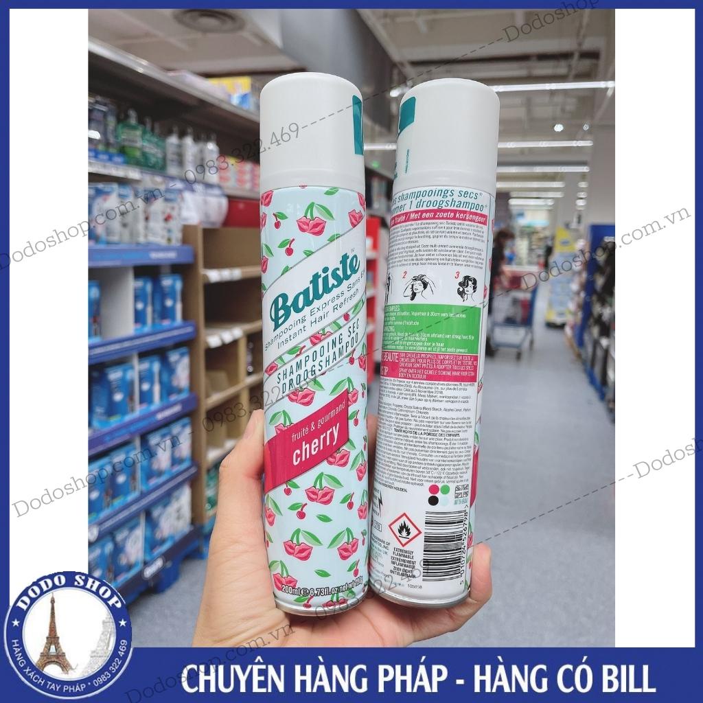 Dầu gội đầu khô Batiste 200ml - Giúp Mái Tóc Suôn Mượt Bồng Bềnh một cách hỏa tốc khi bạn cần