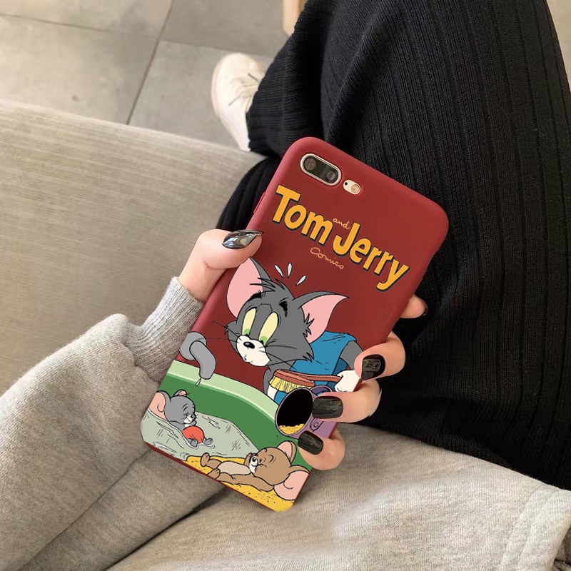 Tom and Jerry Case huawei y6pro y7pro y9prime2019 y7prime case y7 2019 y9 2019 y9 2018 y7 2018 y7 2017 Y6 2017 Cover Silicone cute cartoon