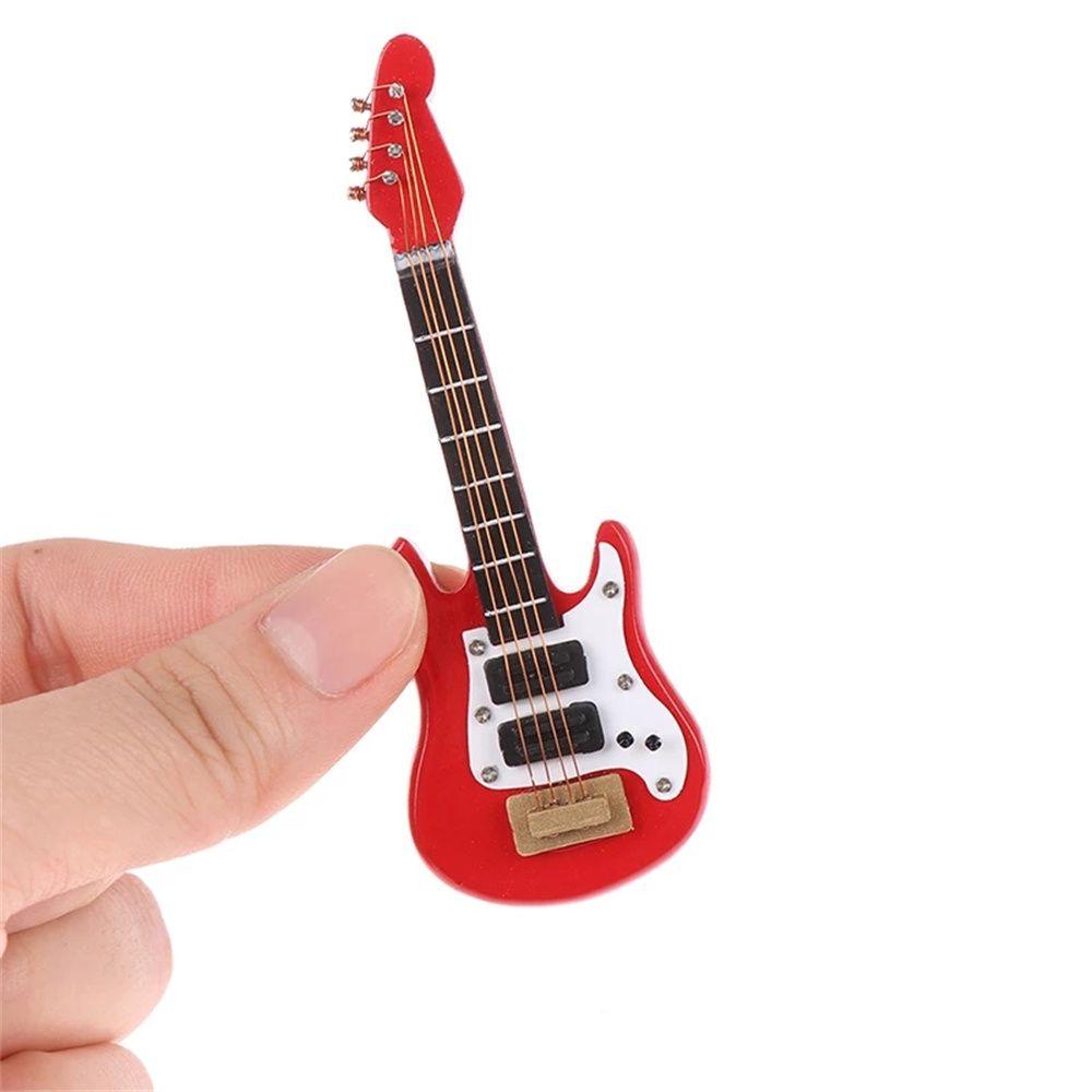 Mô Hình Đàn Guitar Điện Mini Dùng Trang Trí Tiểu Cảnh