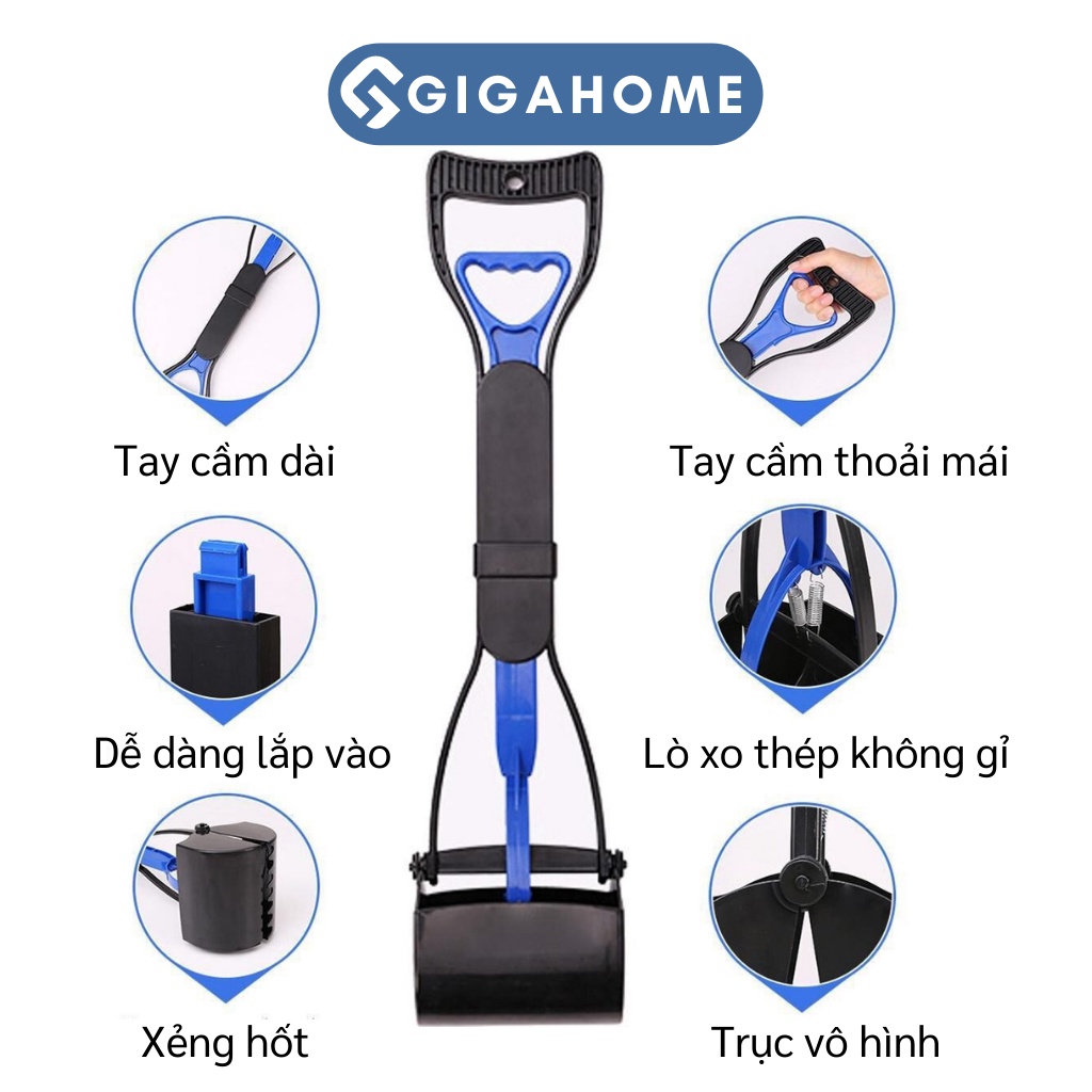 Xẻng Gắp Phân Chó Cán Dài GIGAHOME Tiện Dụng, Nhanh Chóng 9413