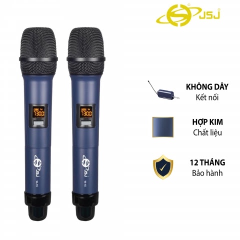 Micro karaoke không dây cao cấp JSJ W-14 tích hợp màn hình led chuyên nghiệp,bề mặt sử dụng công nghệ sơn tĩnh điện