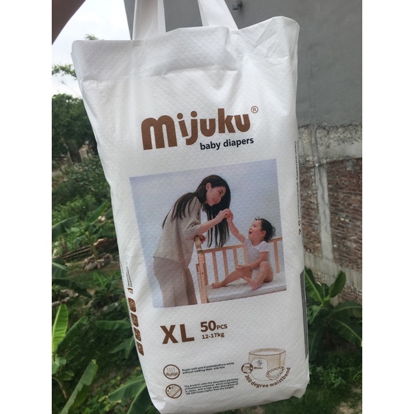 Bỉm MIJUKU xuất Nhật đủ size quần M/L/XL/XXL/XXXL 100 miếng, cam kết hàng công ty nhập khẩu chính ngạch