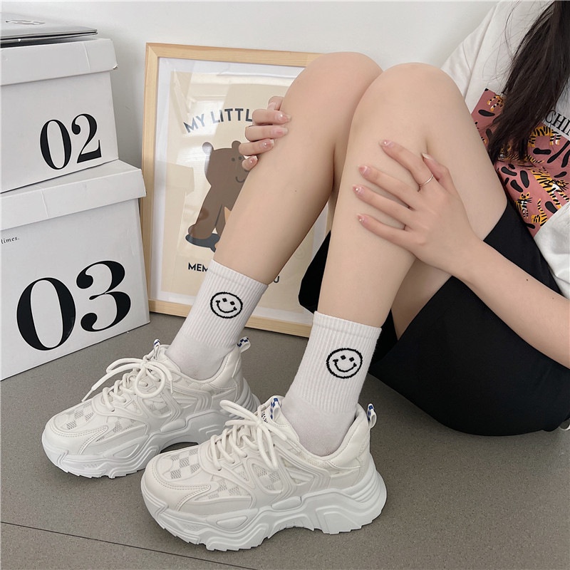 Giày Thể Thao Nam Nữ Đế Đúc Cao 4cm, Giày Thời Trang Cao Cấp Mẫu Mới Full Box Hot Trend 2022