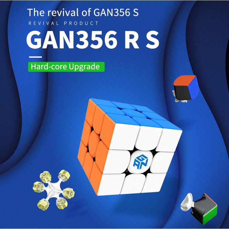 Gan356RS 3x3x3 Magic cube Gan 356RS Professional 3x3 Speed Cube Màu mới ốc Numberical MKL