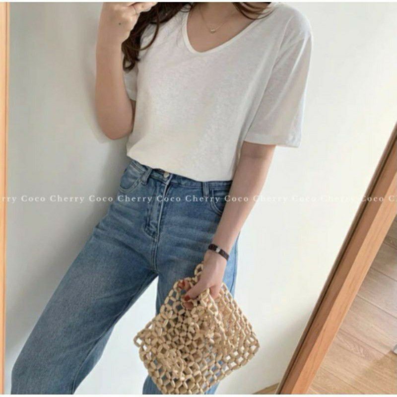 ÁO PHÔNG GIẤY CỘC TAY MẶC HÈ SIÊU MÁT ĐỦ MÀU-17