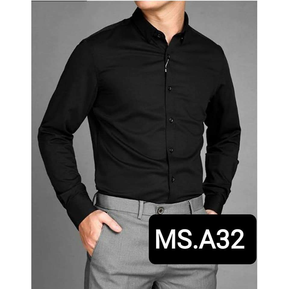 Áo Sơ Mi Nam Công Sở Cổ Bẻ Dài Tay Kiểu Dáng Body Hàn Quốc VINETO