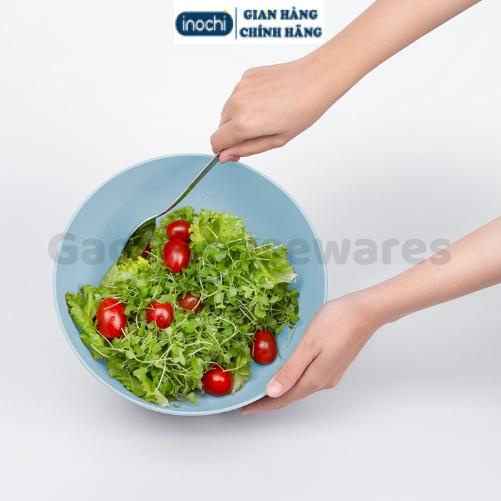 Bộ thau rổ đa năng 23cm inochi, có ion Ag+ kháng khuẩn, nhựa nguyên sinh an toàn sức khỏe, dễ lau chùi hạn chế rêu mốc