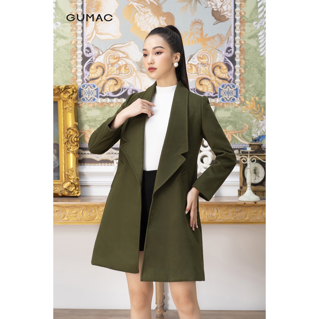 [Mã WABRGUM giảm 10% tối đa 30K đơn 99K] Áo khoác dạ dáng dài AA12270 GUMAC