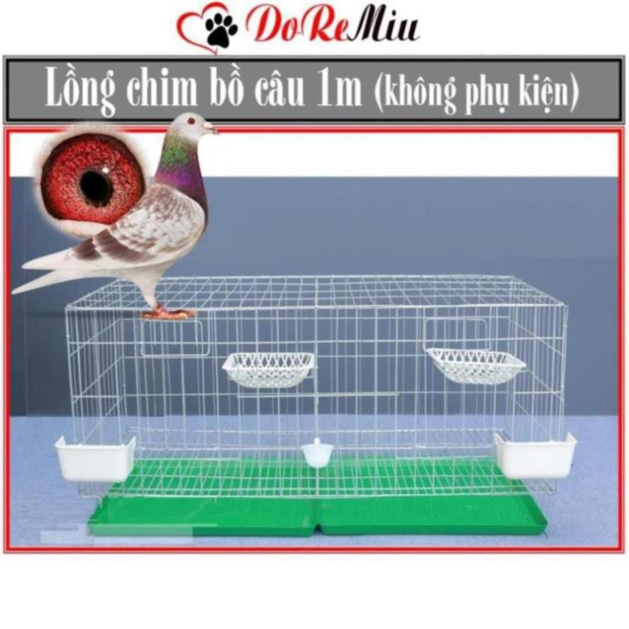 Lồng chim bồ câu loại 1 mét bằng kẽm loại tốt chuồng lồng nuôi bồ câu công nghiệp