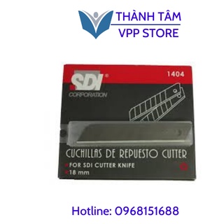 1 hộp lưỡi dao rọc giấy sdi