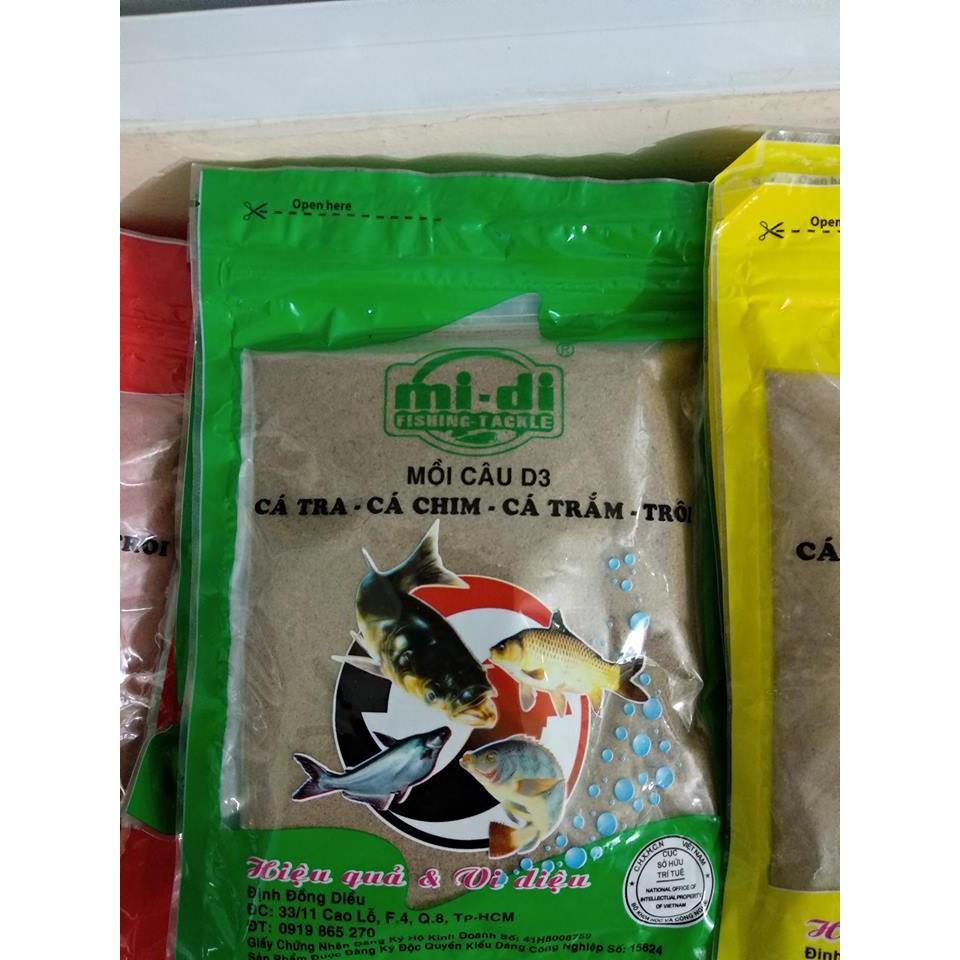 🐬🐬 Mồi câu cá D1, D2, D3 - hãng mồi Định Đồng Điều