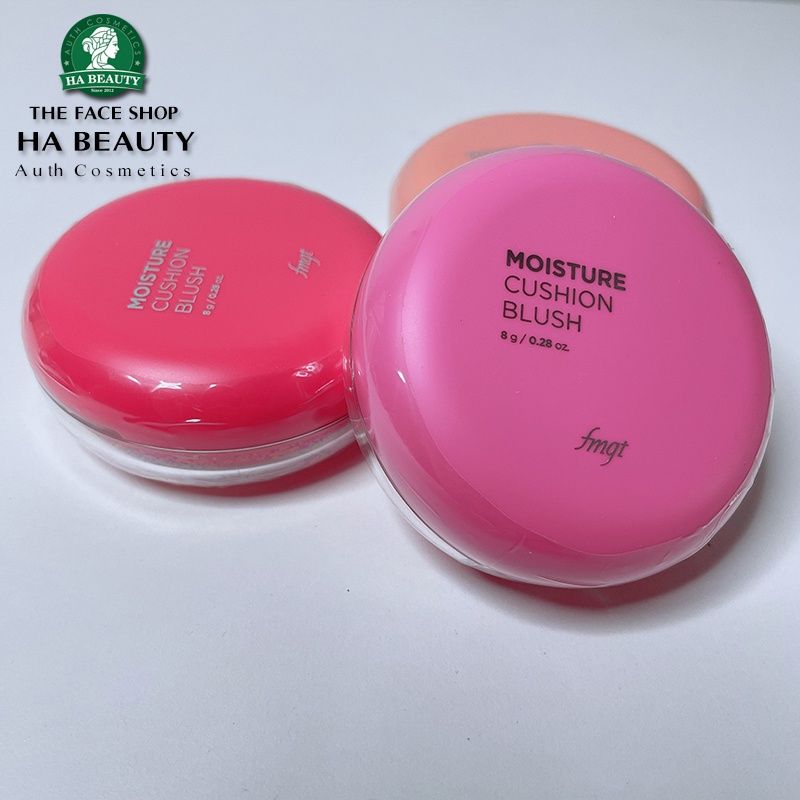 Má hồng dạng nước The Face Shop trang điểm dưỡng da Hàn Quốc Moisture Cushion Blush 8g siêu mịn nâng tông sáng tự nhiên