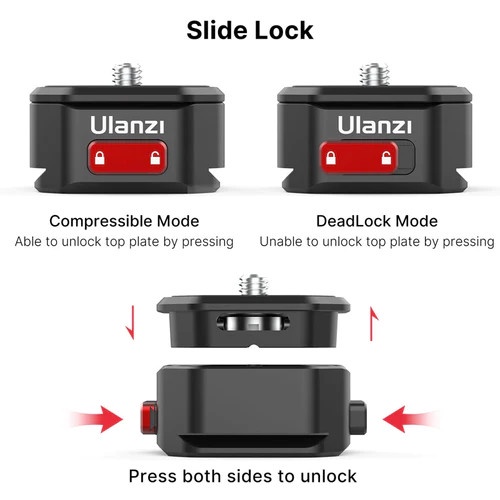 Ulanzi Claw Quick Release 2333 - Tấm Tháo Lắp Nhanh - Hàng Chính Hãng