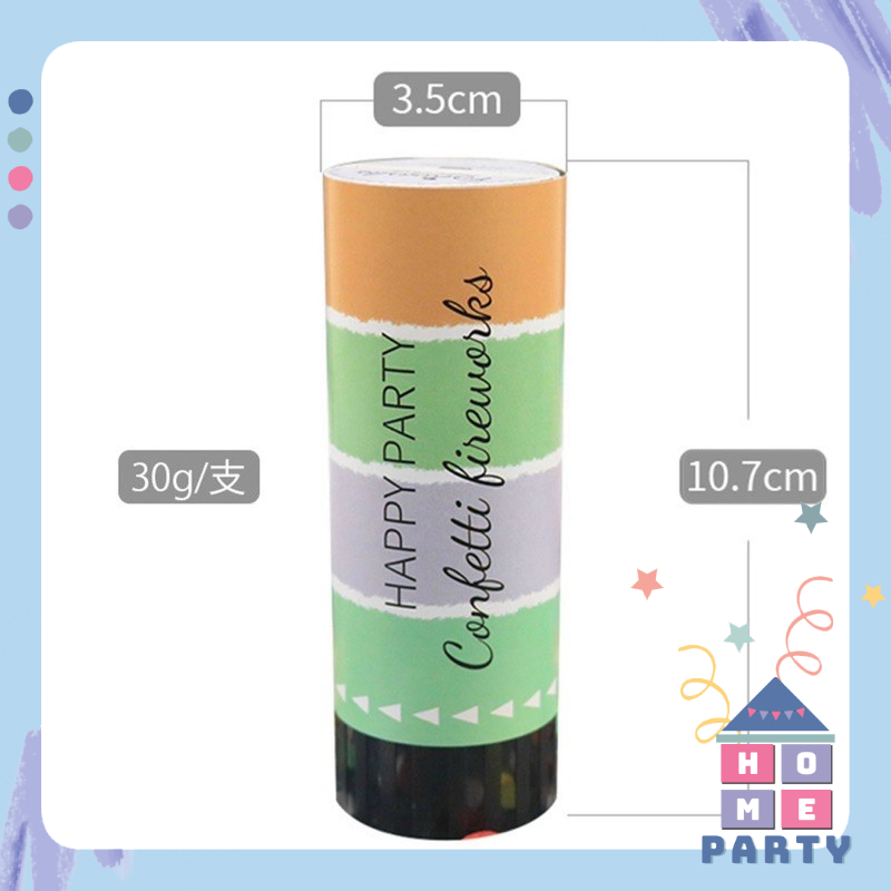 Ống Giấy Hoa Đăng Mini Confetti Trang Trí Sinh Nhật - Phụ Kiện Decor Tiệc Party - Tiệc Cưới