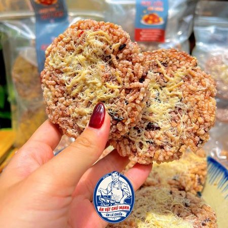 Cơm Cháy Gạo Lức Sấy Tròn Chà Bông