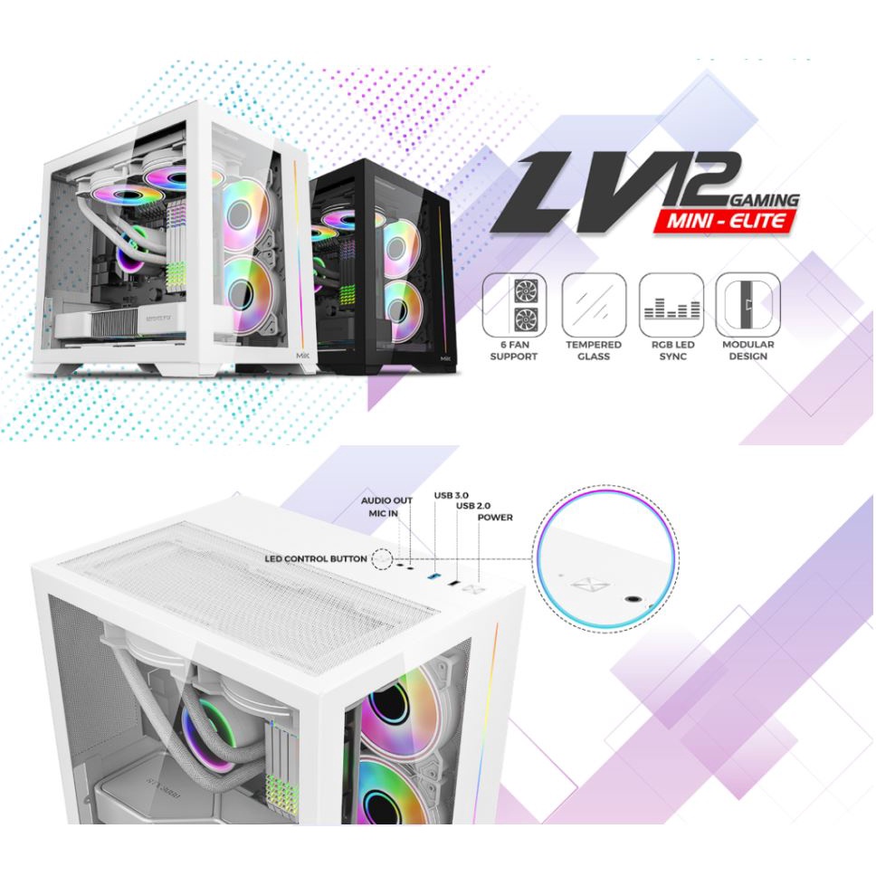 Vỏ Case MIK LV12 MINI ELITE BLACK