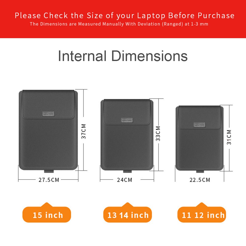 Túi Đựng Laptop Evebot Kiêm Giá Đỡ 2 Trong 1 Tương Thích Với Laptop 11-15.6 Inch