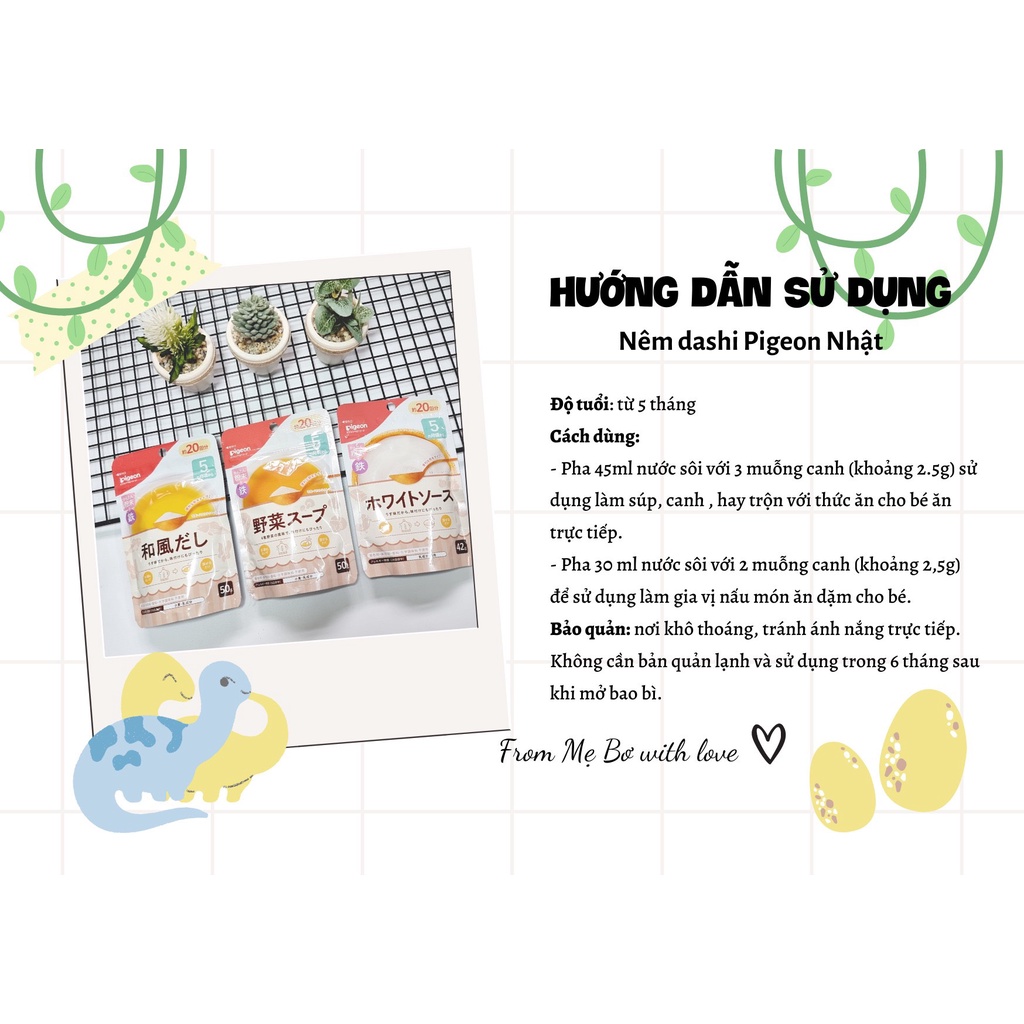BỘT NÊM DASHI PIGEON NHẬT gói 50g