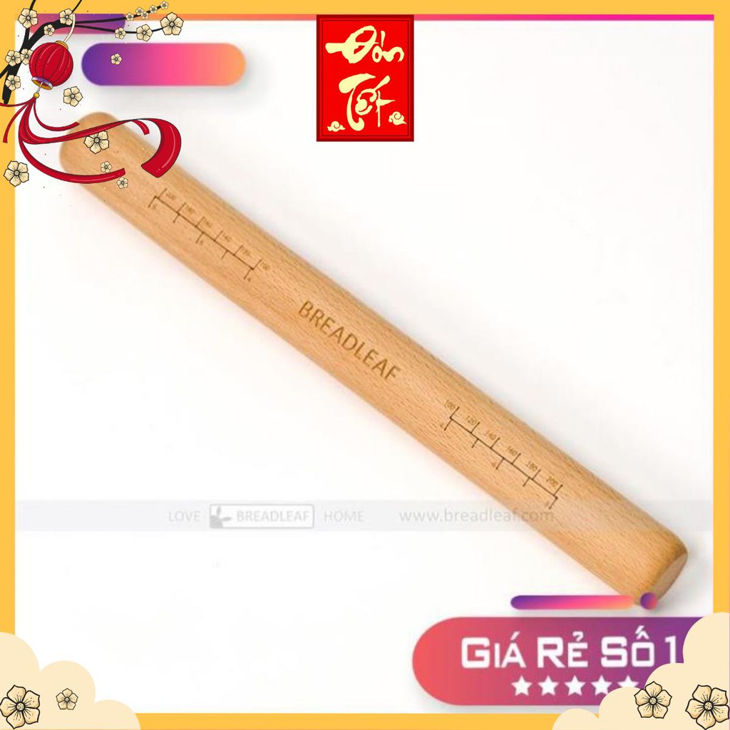 Cán Lăn Bột Gỗ 30cm Breadleaf