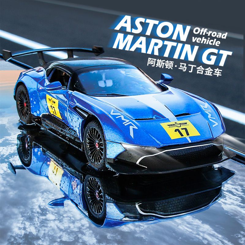 Mô Hình Xe Đua Aston Martin Có Đèn Và Âm Thanh Bằng Hợp Kim Cao Cấp Với Tỷ Lệ 1: 22
