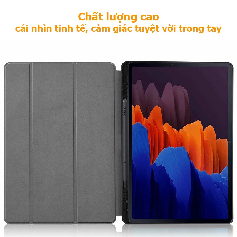 Ốp Máy Tính Bảng TPU Chống Sốc Có Giá Đứng Và Ngăn Đựng Bút Cho Samsung Galaxy TAB S7 S8 S7 + S8 +