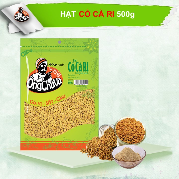 Hạt cỏ cà ri ÔNG CHÀ VÀ 500gr (Fenugreek Seed)