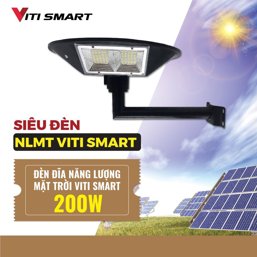 Đèn năng lượng mặt trời dạng đĩa bay 200W Chính Hãng Tiết Kiệm Điện tuổi thọ 10 năm