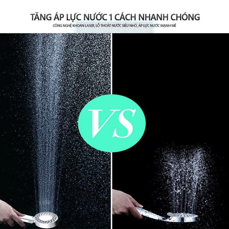 Vòi sen tăng áp 2 chế độ phun Có ngăn chứa sữa tắm, dầu gội