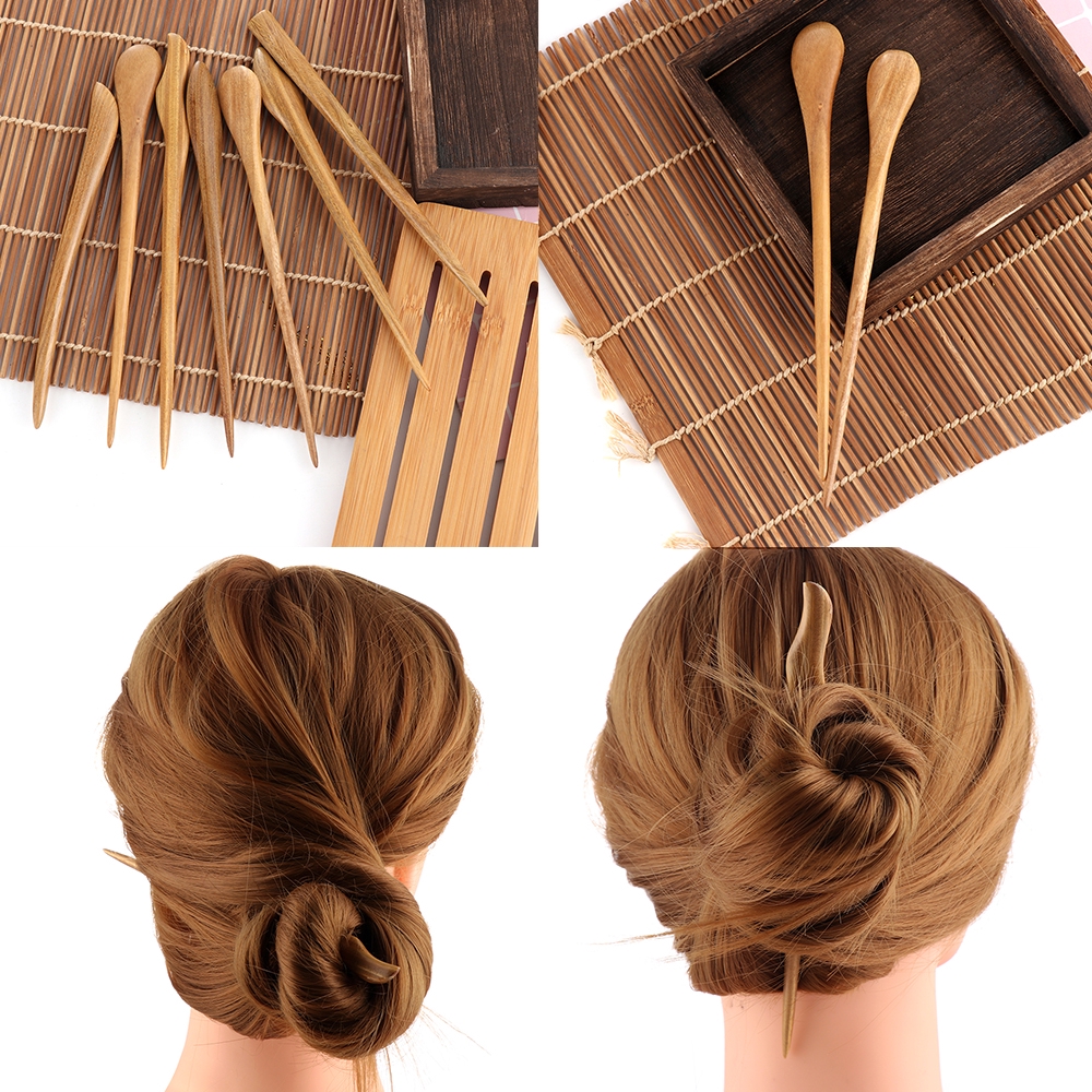 1 Trâm Cài Tóc Bằng Gỗ Thủ Công Phong Cách Retro Cho Nữ