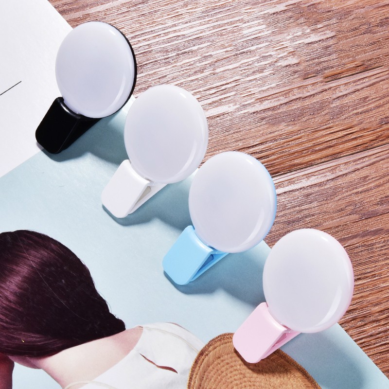 Đèn Led Kẹp Điện Thoại Hỗ Trợ Chụp Ảnh Selfie