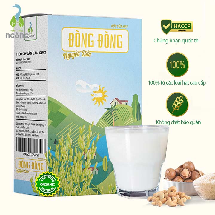 Bột Sữa Hạt Dinh Dưỡng Đòng Đòng Trắng Vị Nguyên Bản 500gr